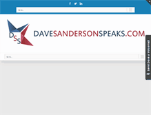 Tablet Screenshot of davesandersonspeaks.com